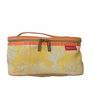 Lilly Pulitzer x Target Yellow Rectangle Makeup Case EUC 10X5X4